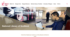 Desktop Screenshot of kelvinhall.org.uk