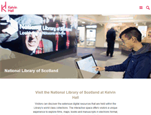Tablet Screenshot of kelvinhall.org.uk